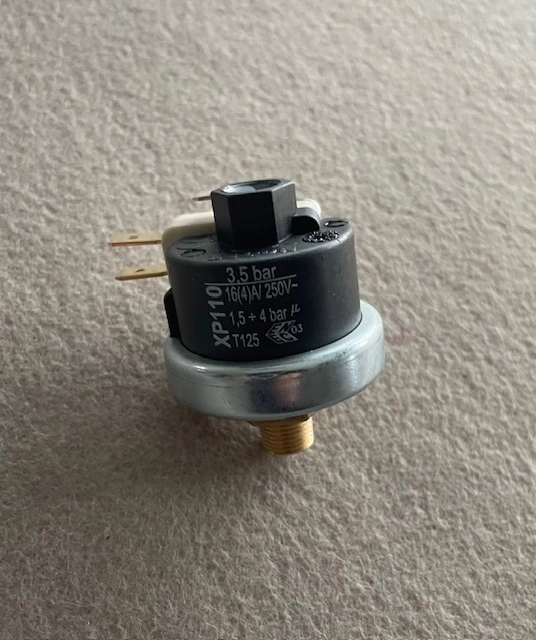 Druckschalter Gr.1/4″ für Dampferzeuger 3 bis 4 Bar