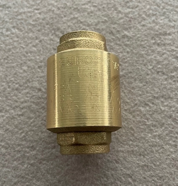 Rückschlagventil Typ Europa Gr.1/2″ bis 100°