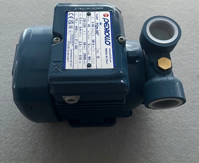 Wasserpumpe für Dampferzeuger Typ Pedrollo PQM 60